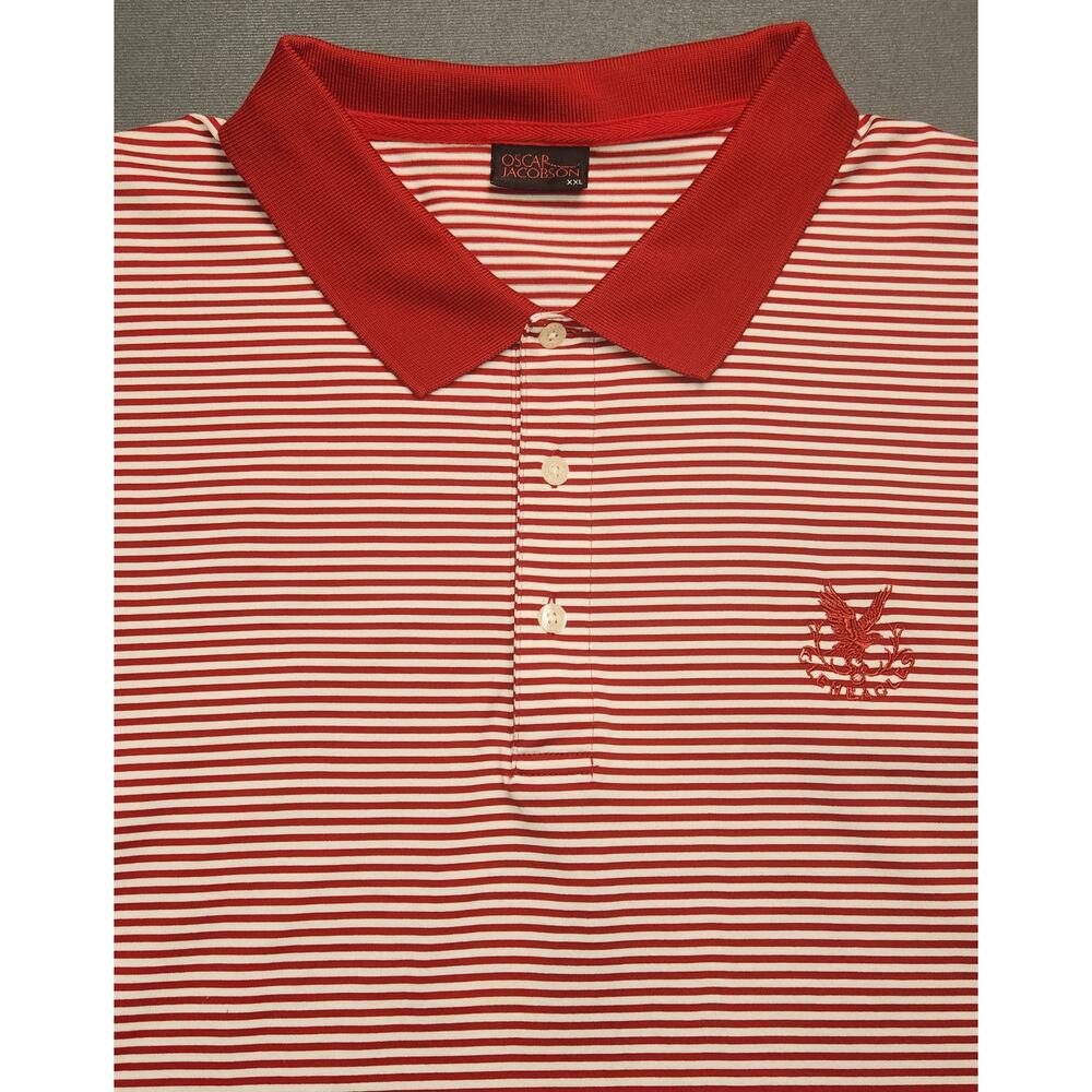 Oscar Jacobson Mens Size XXL‎ 2X Golf Polo Shirt Short Sleeve Stretchy Comfort